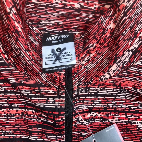 Nike Pro Pullover Womens Large Red Dri-Fit - Picture 3 of 3